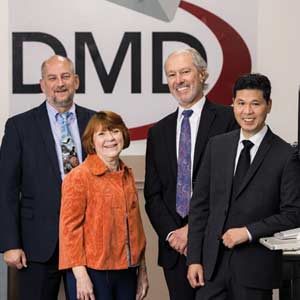 Jeffrey Golderer, Director IT & Data Security; Linda Dehoust, Director Special Projects; Bob Houghton, Chief Operating Officer; and James Yamamoto, Director Client Services, Direct Mail Depot