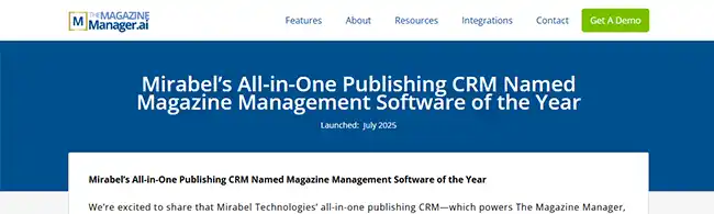 Mirabel Technologies recognition