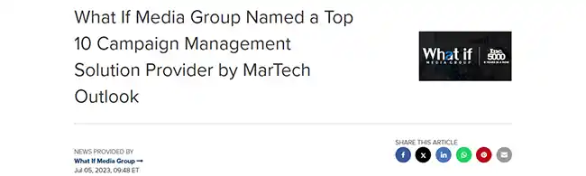 What If Media Group recognition